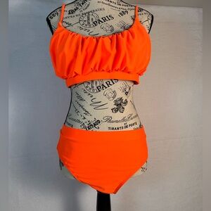 2-Piece Neon Orange Bikini• Women’s Size Large• New
